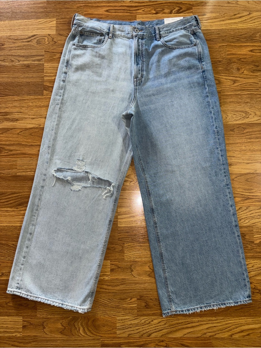 American Eagle Skater Jeans 2 Toned Denim Women’s Plus Size 20 Regular Waist 35